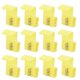thumbnail image 2 of 210 piezas de conectores de cable de bloqueo, empalme rápido, bloques de terminales de crimpado a presión para cables eléctricos, color amarillo, 2 of 12