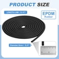thumbnail image 2 of Uxcell 15Ft Black Foam Backer Rod, 8mm(5/16") Diameter EPDM Rubber Weather Seal Strip Concrete Expansion Joint Filler for Sealing Gaps Joints Crack Filling DIY Gasket, 2 of 6