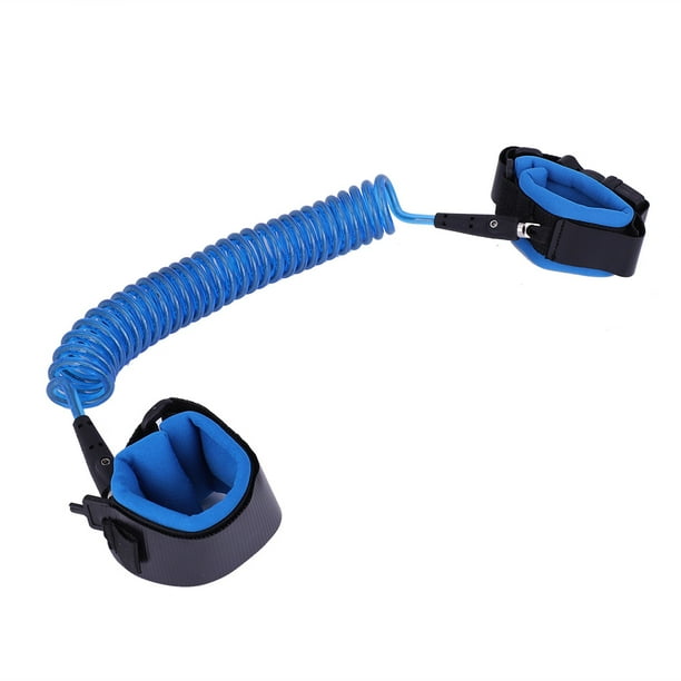 Correa de muñeca antipérdida para bebés y niños de 2,5 m con cerradura de seguridad y arnés para niños pequeños (azul)