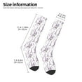 thumbnail image 5 of Balery Lavender Flowers Printed Novelty Socks Men's Women's Crew Socks Sports Socks Knee High Socks Cotton Socks Quirky and Cool Socks, 5 of 9
