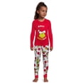 thumbnail image 5 of Dr. Seuss Unisex Kids Grinch Matching Family Pajamas Set, 2-Piece, Sizes 6-12, 5 of 11