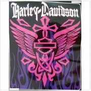 Harley Davidson Rising Cross Queen Blanket