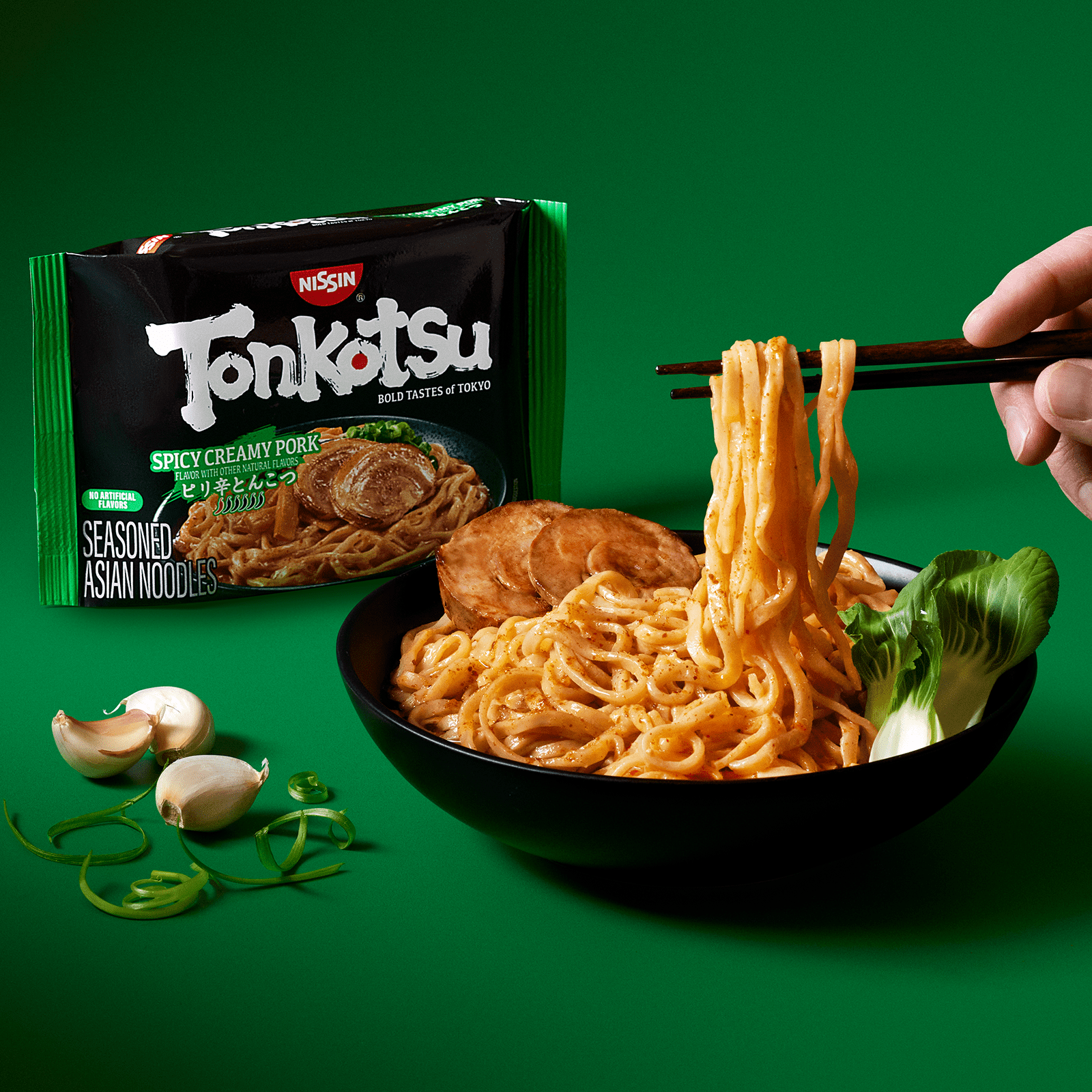 Nissin Bold Tastes of Tokyo Tonkotsu Instant Japanese Ramen Noodles, 5 Count