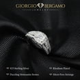 thumbnail image 3 of 1.80 CTTW Moissanite Cushion Cut Halo Engagement Ring, 925 Sterling Silver, Promise Ring, Giorgio Bergamo Size 5, 3 of 5