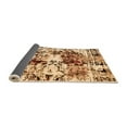 thumbnail image 2 of Ahgly Company Indoor Square Abstract Orange Modern Area Rugs, 3' Square, 2 of 4