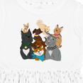 thumbnail image 4 of Inktastic Happy Dog Family Girls Toddler Dress, 4 of 5