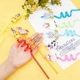 thumbnail image 4 of 8PCS Colorful Reusable Drinking Straws Farm Party Favors Party Decorations Animals Plastic Straws Safari Jungle Birthday Twisty Straws, 4 of 7