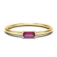 thumbnail image 1 of East-West Stackable Baguette Birthstone Ring - Ruby (July), 1 of 5