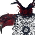 thumbnail image 3 of Chal de plumas artificiales para disfraz de Navidad, capa para vestir, regalo de Navidad Rojo Yuyangstore Capa chal mujer, 3 of 8