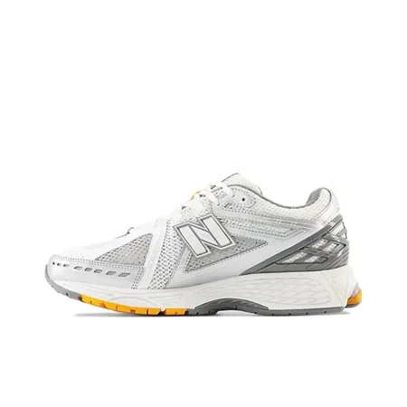 

NB official 1906R retro anti-slip wear-resistant low-top leisure running shoes for men and women the same white gray M1906RWM