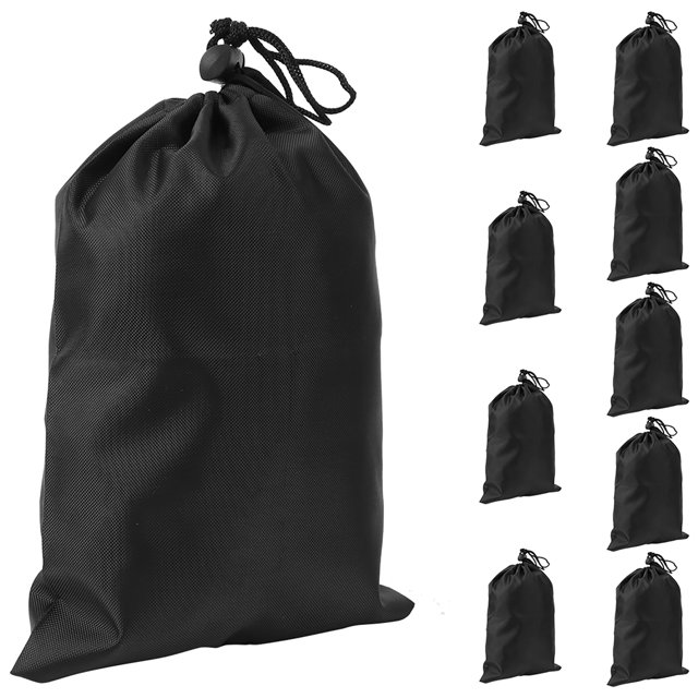 Bolsa con cordón negra, bolsa de transporte con cordón negra, bolsa de almacenamiento para cuerda de saltar, bolsa de transporte con cordón resistente y duradera