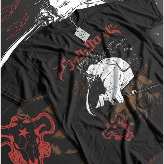 Black clover Yami Sukehiro T-shirt, Horror Anime Manga Unisex Shirt