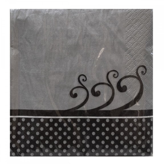 Chic Wedding Cake Beverage Napkins