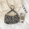 thumbnail image 3 of Bolsa de mano con diseño de leopardo y cebra para mujer de mano para hombro y axilas de calle Vintage JShteea Para Estrenar, 3 of 9