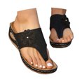 thumbnail image 2 of Daolelai Flip-Toe Casual Thick-Soled Flower Beach Sandals, 2 of 6