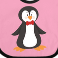 thumbnail image 4 of Inktastic Cute Penguin, Little Penguin, Penguin with Bow Tie Boys or Girls Baby Bib, 4 of 4