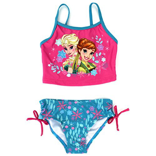 Plasticiteit Arctic formaat Disney Frozen Elsa Anna Toddler Girls Tankini Swimsuit Swimwear 4T -  Walmart.com