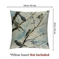 thumbnail image 4 of nygtbtfer  Ink Painting Watercolor Grey Blue Birds Decorative Throw Pillow Cover Case Home Living Room Bed Sofa Car  Linen Square White, 4 of 7