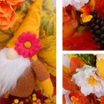 thumbnail image 4 of Halloween Thanksgiving Maple Leaves Dead Branches Pines Cones Wreath Decoration Home Autumns Color Faceless Doll Vines Circles Window Door Hangings, 4 of 7