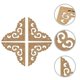 thumbnail image 3 of 4pcs Antique Wooden Box Corner Guards Chinese Style Jewel Case Corners Box Corner Protectors, 3 of 4