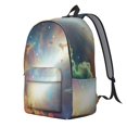 thumbnail image 2 of Colorful Starry Sky and Universe Backpack for School, Cute School Bag with Adjustable Shoulder Straps and Padded Back, 15.7"x11.8"x5.5", 2 of 5