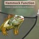 thumbnail image 5 of Ofertas Únicas 2 Pcs Hamaca para Lagarto Dragón Malla Transpirable Hamaca para Reptiles Cama para Lagartos Hamaca para Reptiles para Anolis Geckos Serpientes Camaleón Negro 19in, 5 of 6