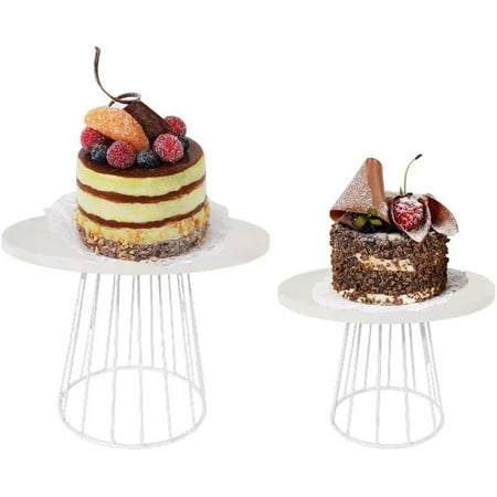 

2 Pcs Metal Cupcake Stand Cake Display Rack Decorative Multipurpose Food Server for Baby Shower Wedding Birthday Gold decorative rack for party