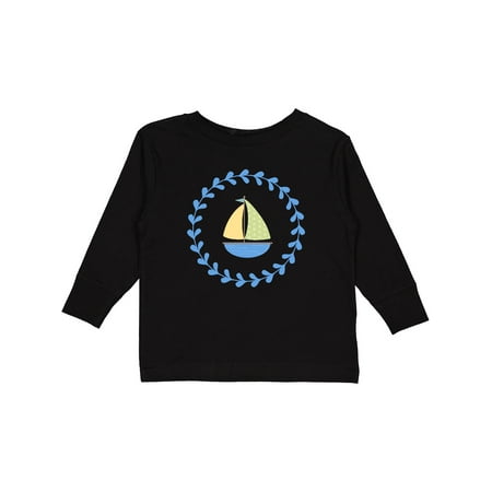 

Inktastic Sailboat Baby Boy Gift Toddler Boy Girl Long Sleeve T-Shirt