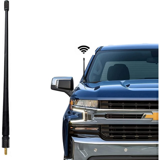 Antenne de Voiture 13 Pouces Compatible avec Chevy Silverado & GMC Sierra/Denali, Accessoires de Remplacement d'Antenne de Camion, Conçus pour une Réception FM/AM Optimisée