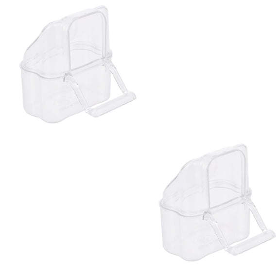 2 Pack Bird Feeder Lids for Cage Spill-proof Observe