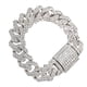 thumbnail image 3 of Gentleman Bangle with Key Lock Design for Men in Silver Color One Size Fits All, 3 of 3