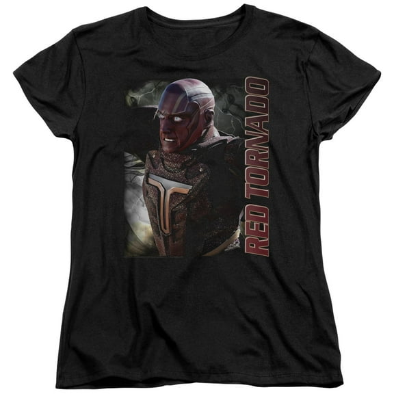 Supergirl Red Tornado Women's T-Shirt Black