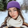 thumbnail image 2 of YooGuoGuo Brimless Docker Hat Winter Knitted Beanie Watch Cap Rolled Cuff Harbour Hats Sailor Fisherman Leon Hat Landlord Hat, 2 of 8