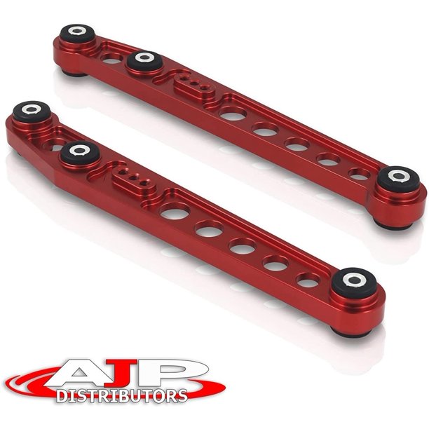 MilcTabe JDM Performance Suspension Rear Lower Control Arms Kit Red LCA