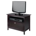 thumbnail image 3 of Contemporary Home Living TV Stand with Open Shelf and Cabinet - 25" - Black, 3 of 9