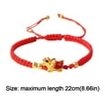 ANGREANE 2025 Year of The Dragon Red String Bracelet New Year Dragon