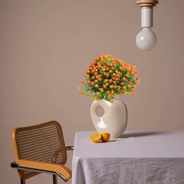 Xihbxyly Ramas de Flores Artificiales, Decoración de Árbol Artificial, Colores Vibrantes para El Hogar y La Oficina, Ramos de Boda y Centros de Mesa, Material Ecológico, Tamaño Ajustable, 24 Cm de La