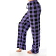 thumbnail image 2 of IYYVV Womens Plaid Pajama Pants Loose Fit Loungewear Drawstring Soft Pj Bottoms Sleepwear Buffalo Plaid Pajama Pants 2024 Purple 3XL, 2 of 7