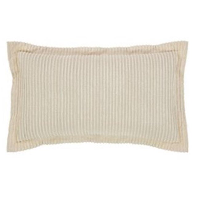 Jullian Cotton Pillow Sham, Ivory - King Size