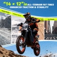 thumbnail image 5 of Freeboy Y88 Electric Bike for Teens&Adults,Peak 3000W mid-drive motor,34mph top speed,48V 30Ah Battary,14"/12" Off-Road Tire Ebike,Dual Hydraulic Brakes, Full Suspension UL2849, 5 of 11