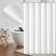 thumbnail image 1 of Cortina de ducha de tela turquesa, baño, resistente, poliéster, conjunto de cortina de baño, 12 ganchos de plástico, impermeable, resistente al moho, 1 of 7