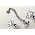 thumbnail image 4 of Kingston Brass KS3121RX Belknap Two-Handle Wall Mount Bathroom Faucet, Polished Chrome, 4 of 5