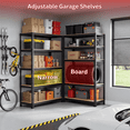 thumbnail image 3 of TrumanPick 5 Tier Garage Shelving Unit Heavy Duty 1400LBS Storage Shelves Adjustable Shelf Rack for Garage Pantry Closet 32"W x 16"D x 63"H, 3 of 7