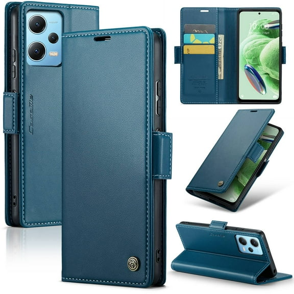 ETFAST Leather Phone Case Wallet With Card Holder Zipper For Xiaomi Poco X5 5G High Quality Leather Phone Case
