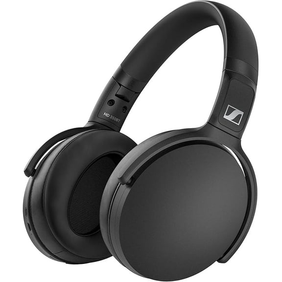 Sennheiser HD 350BT Bluetooth 5.0 Wireless Headphone - 30-Hour Battery Life, USB-C Fast Charging, Virtual Assistant Button, Foldable - Black