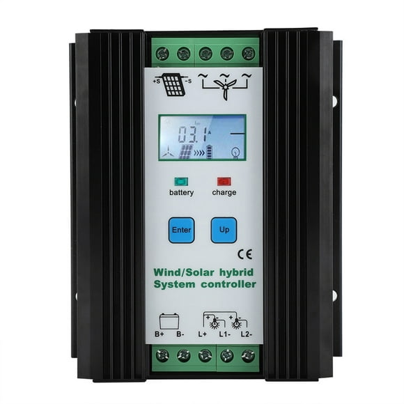 Controlador De Carga Solar , Control Inteligente Digital, Regulador De Carga De Refuerzo De Alta Eficiencia, Para Generador De Viento Vertical