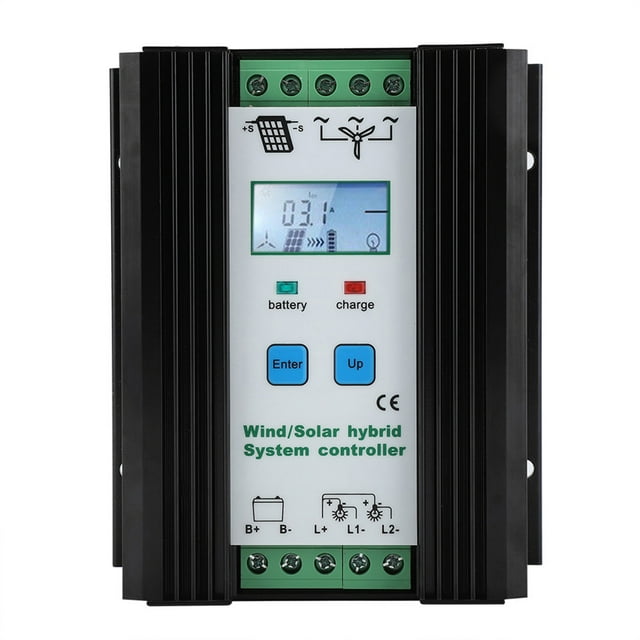 Controlador De Carga Solar , Control Inteligente Digital, Regulador De Carga De Refuerzo De Alta Eficiencia, Para Generador De Viento Vertical