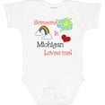 thumbnail image 3 of Inktastic Someone in Michigan Loves Me Boys or Girls Baby Bodysuit, 3 of 5