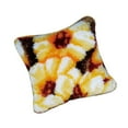 thumbnail image 1 of Latch Hook Rug Kit DIY Embroidery With Printed Canvas Hand Needlework Cushion Pillow Mat Flower 1, 1 of 9