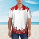 thumbnail image 2 of Balery Winter Christmas Snowflake Camisas hawaianas de manga corta para hombre, camisas playeras de corte holgado, camisas de vacaciones con botones,3X-Large, 2 of 7